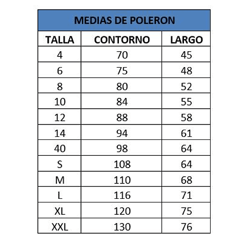 POLERON BUZO CON CIERRE C. FRATERNIDAD