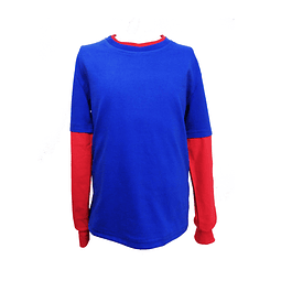 POLERA BICOLOR MANGA LARGA 