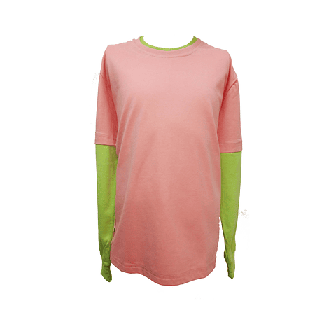 POLERA BICOLOR MANGA LARGA 