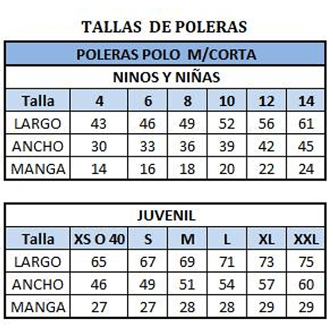 Polera polo tricolor deportiva