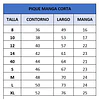 Polera piqué manga corta