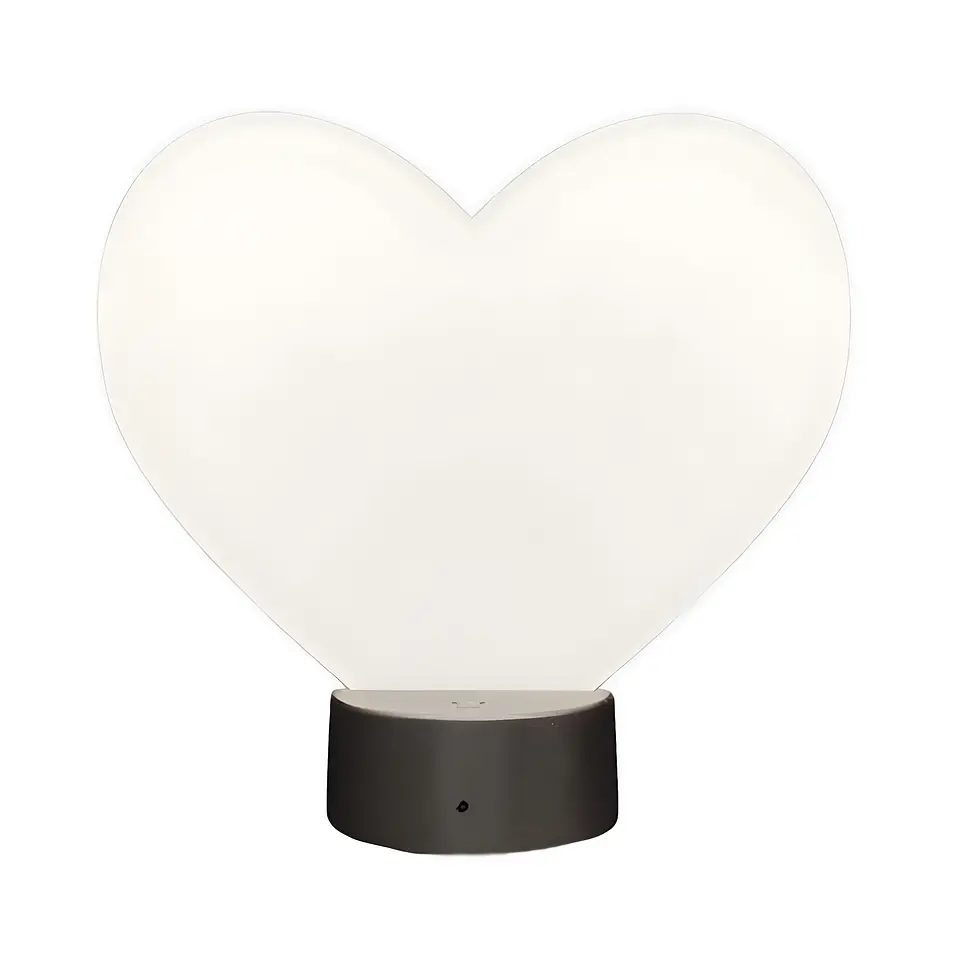 Corazón Luminoso - Lámpara Grande Personalizada 2
