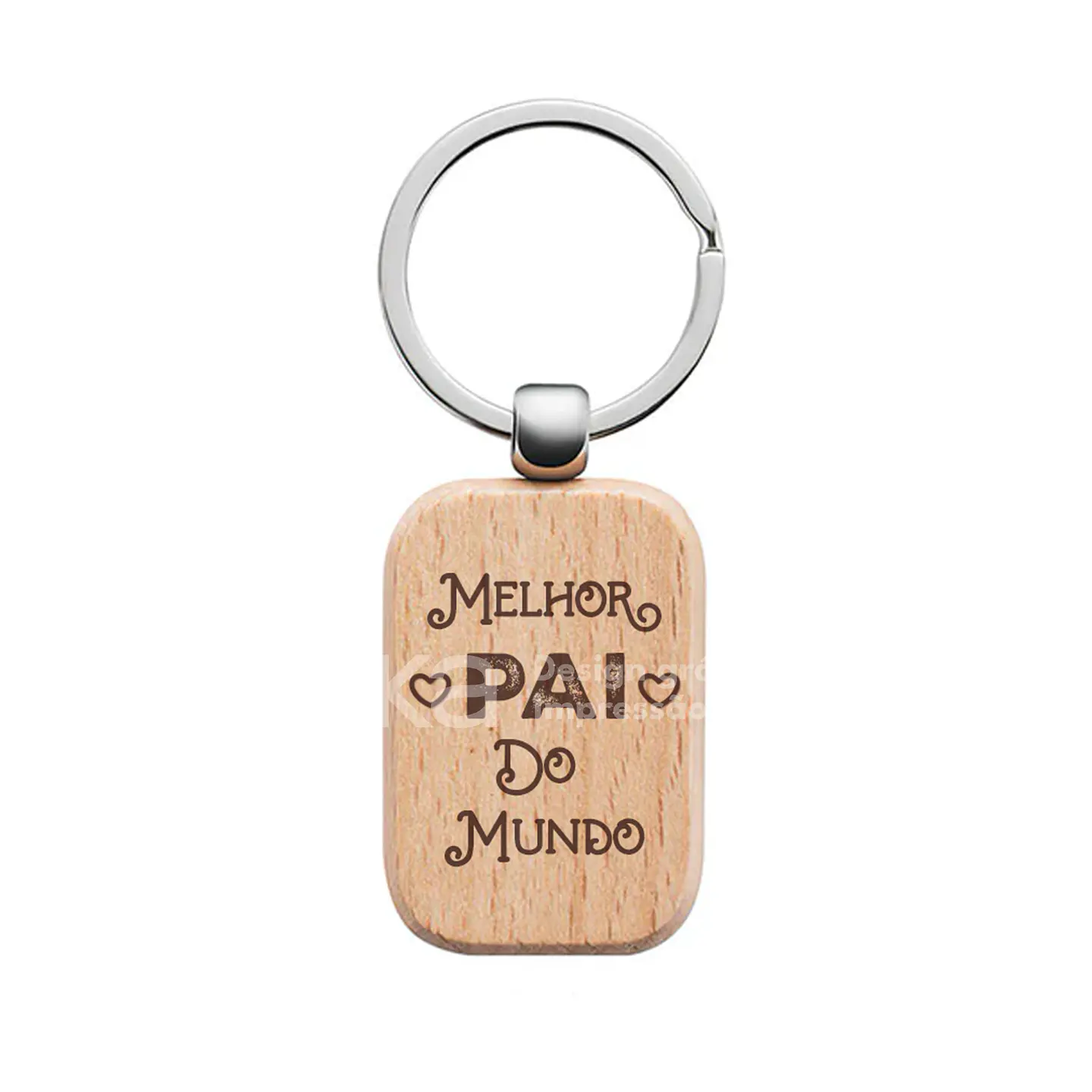 Porta-Chaves de Madeira Personalizado 1