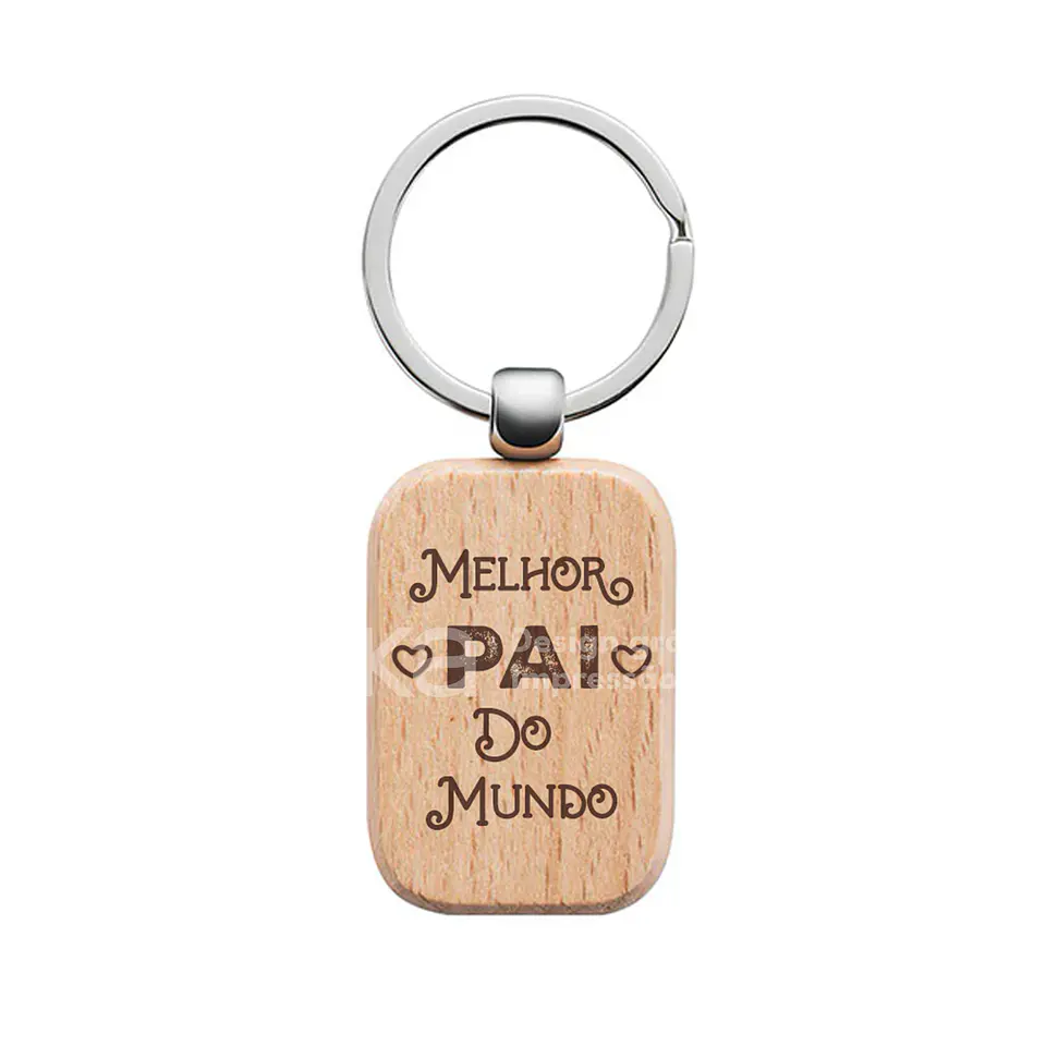 Porta-Chaves de Madeira Personalizado 1