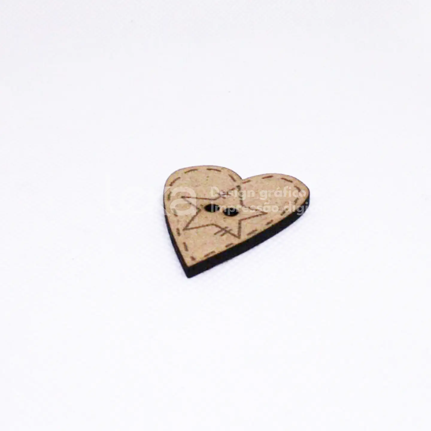 Juego de 10 botones de MDF de 3 mm  6