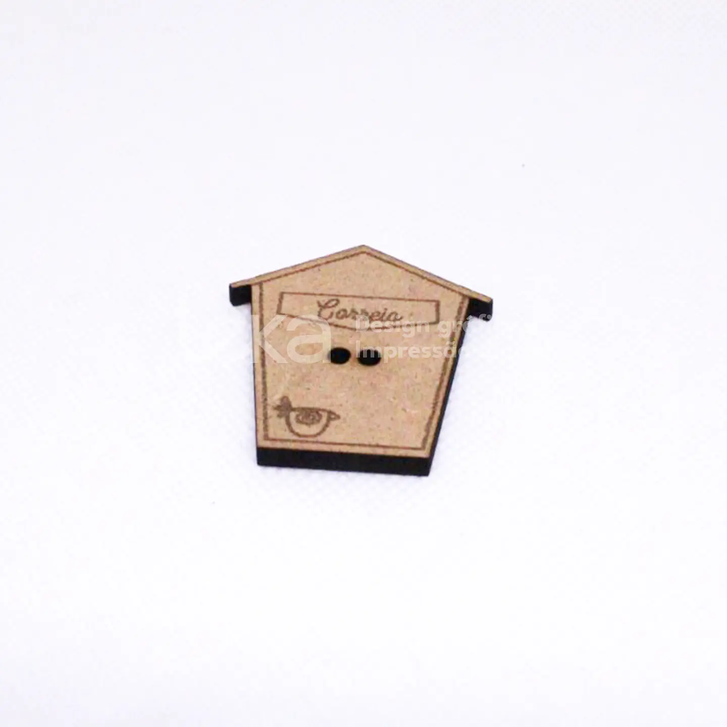 Juego de 10 botones de MDF de 3 mm  7