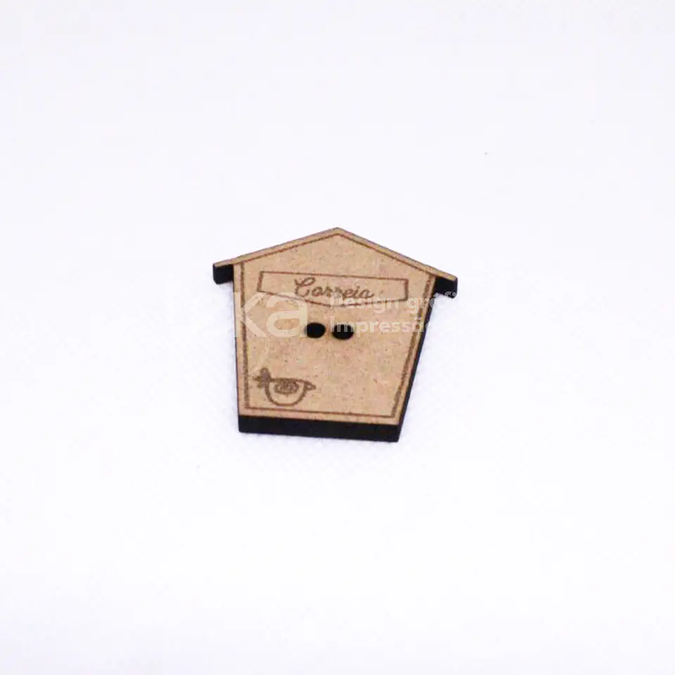 Juego de 10 botones de MDF de 3 mm  7
