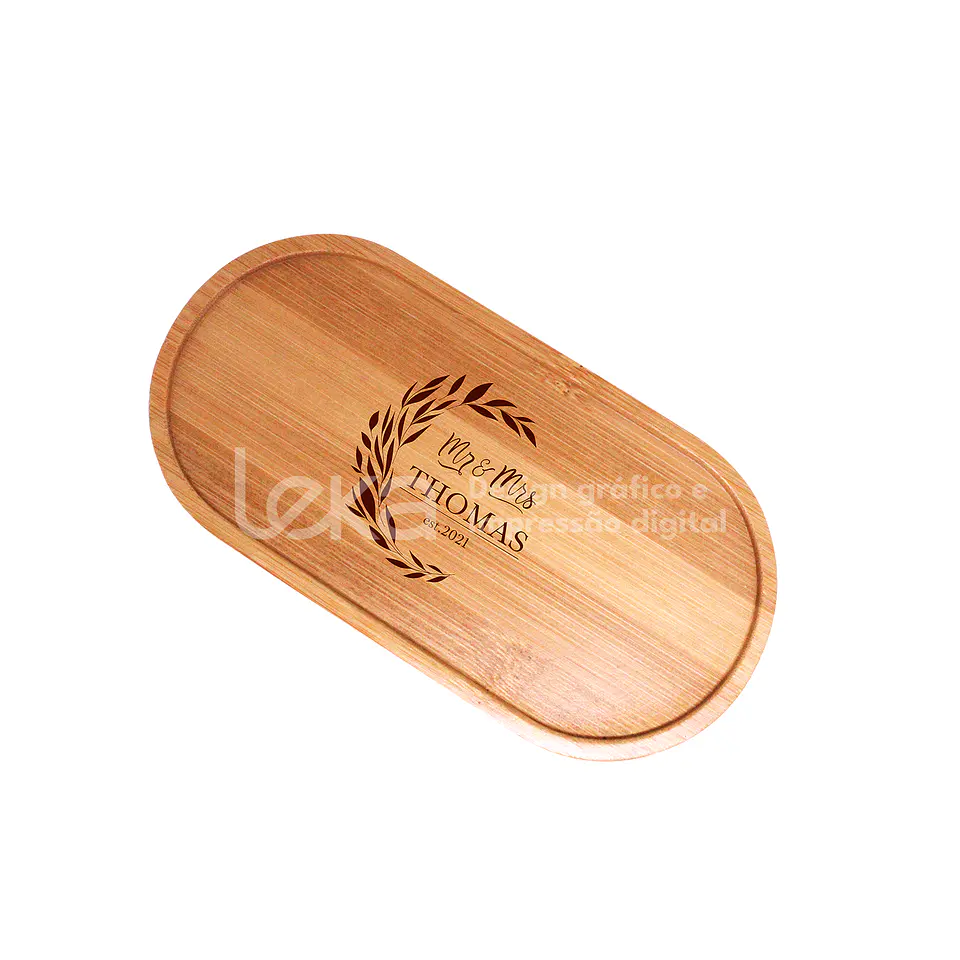 Bandeja de bambú personalizada 1