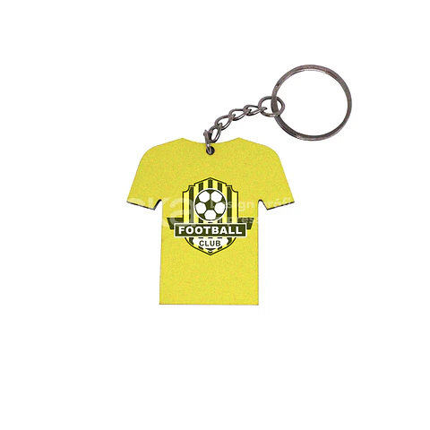 Llavero personalizado con forma de camiseta deportiva