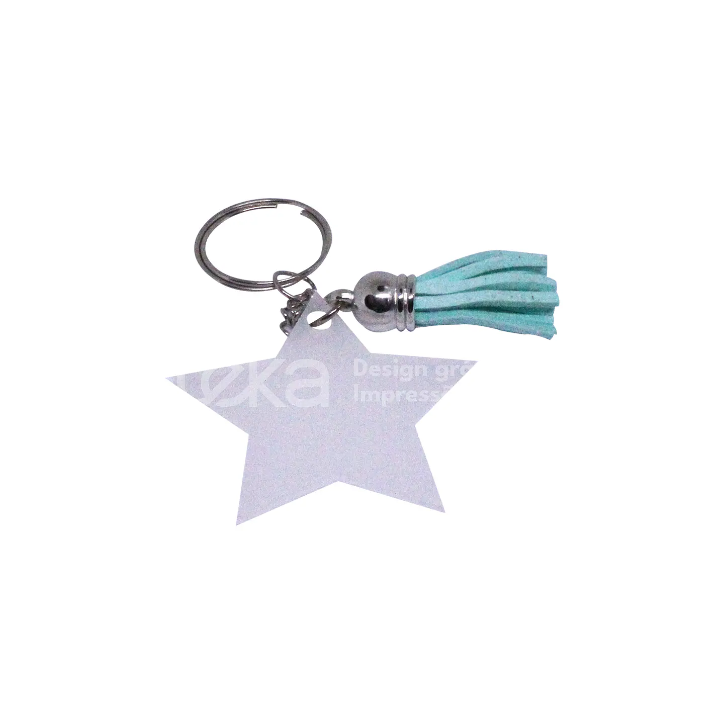 Porta-Chaves Estrela Personalizado com Borla 3