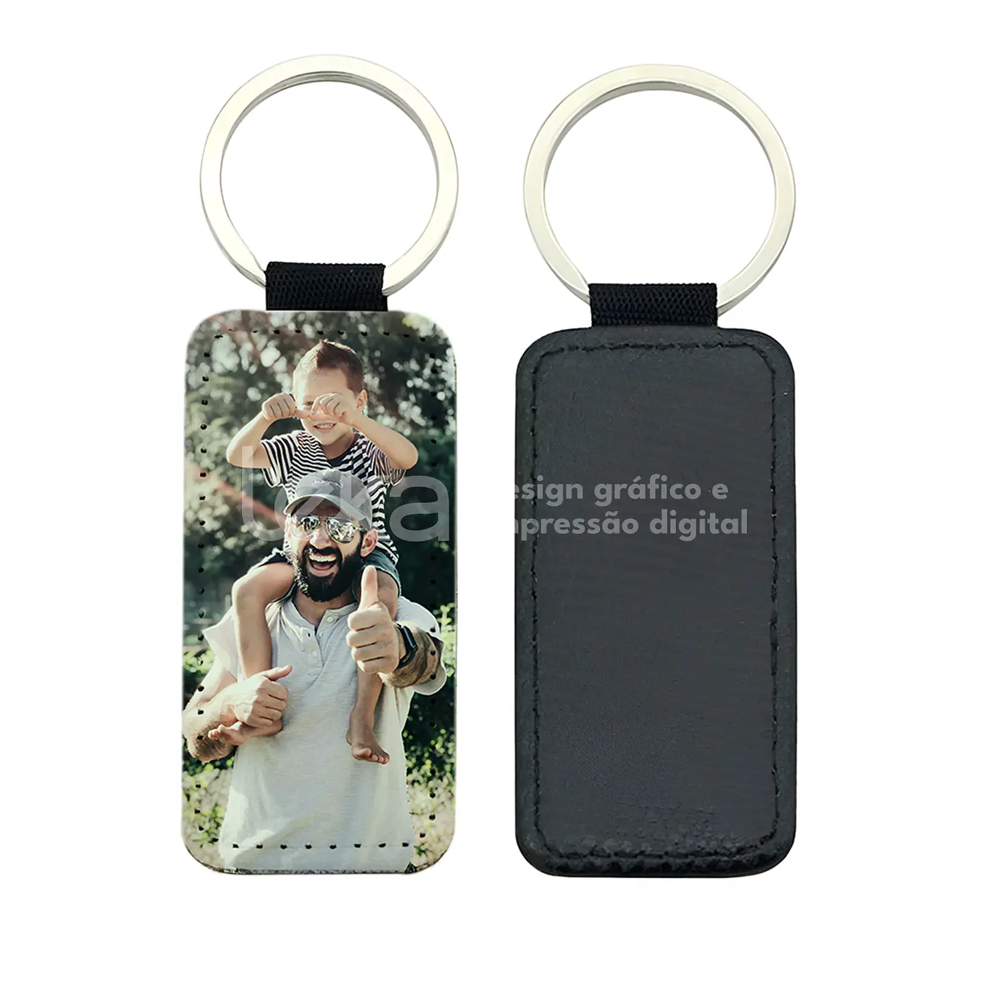 Llavero de piel sintética personalizado 1
