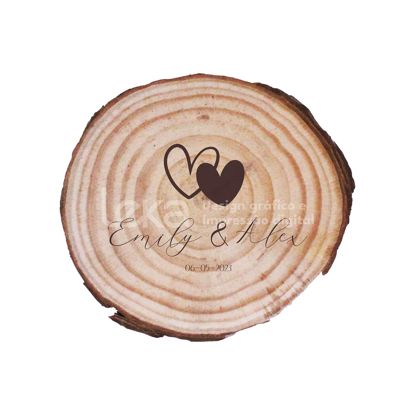 Marcadores de mesa rústicos personalizados - Paquete de 10 1