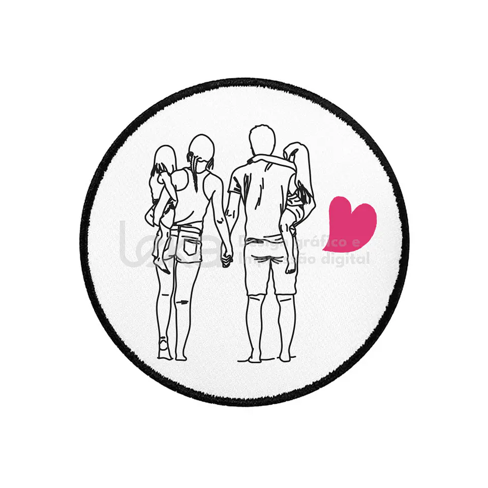 Emblema redondo personalizado 1