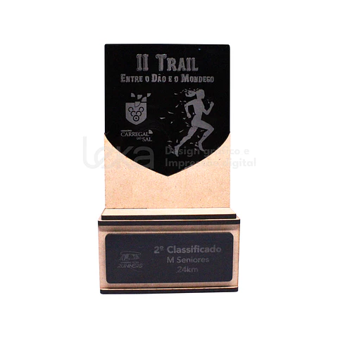 Troféu Personalizado em MDF e Acrílico - Ref 001