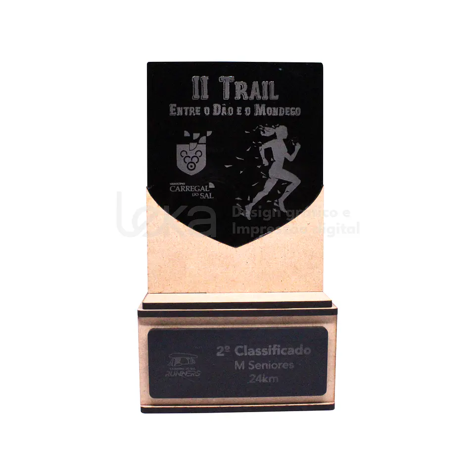 Trofeo personalizado en MDF y acrílico - Ref. 001 1