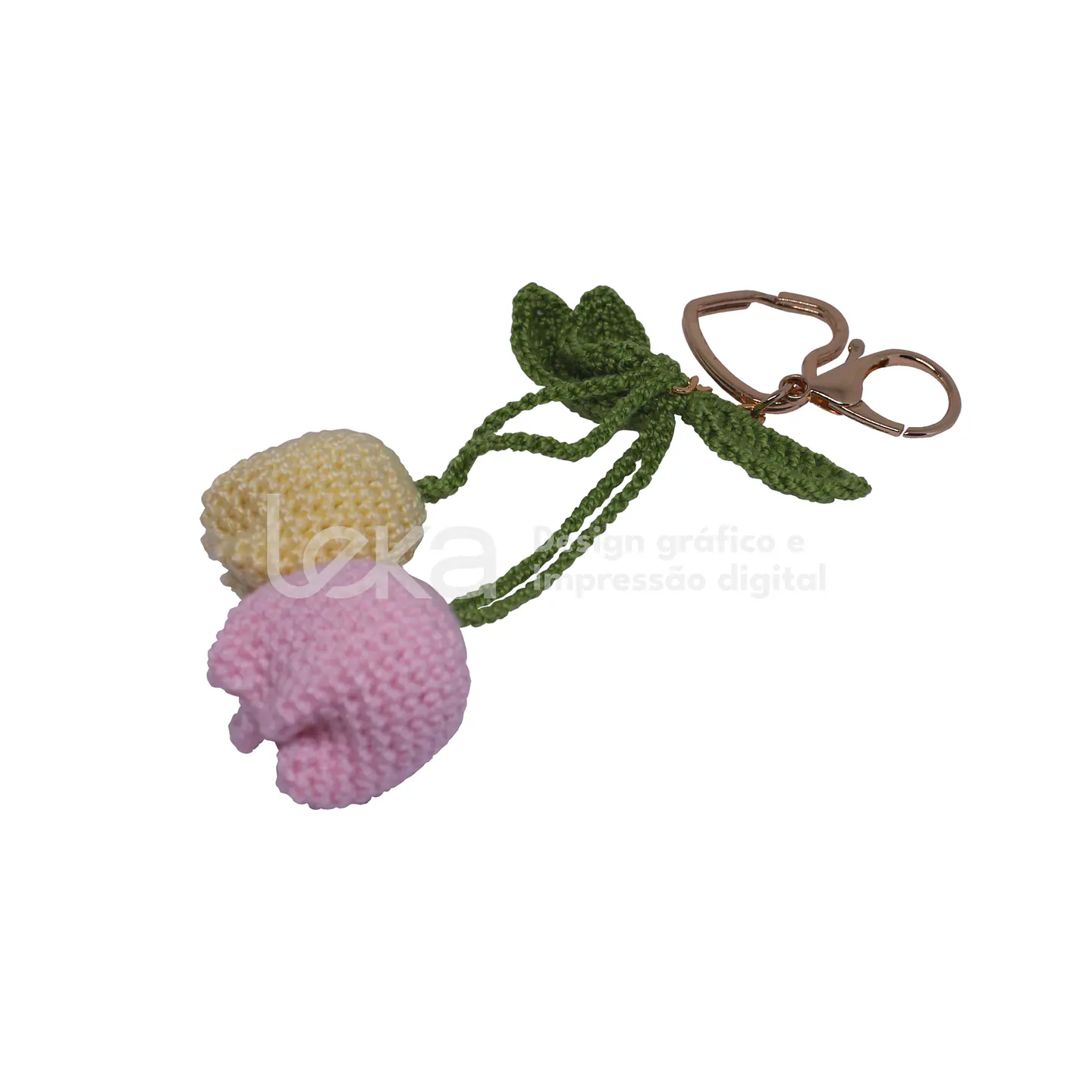 Llavero Tulipán Amigurumi Pequeño 1