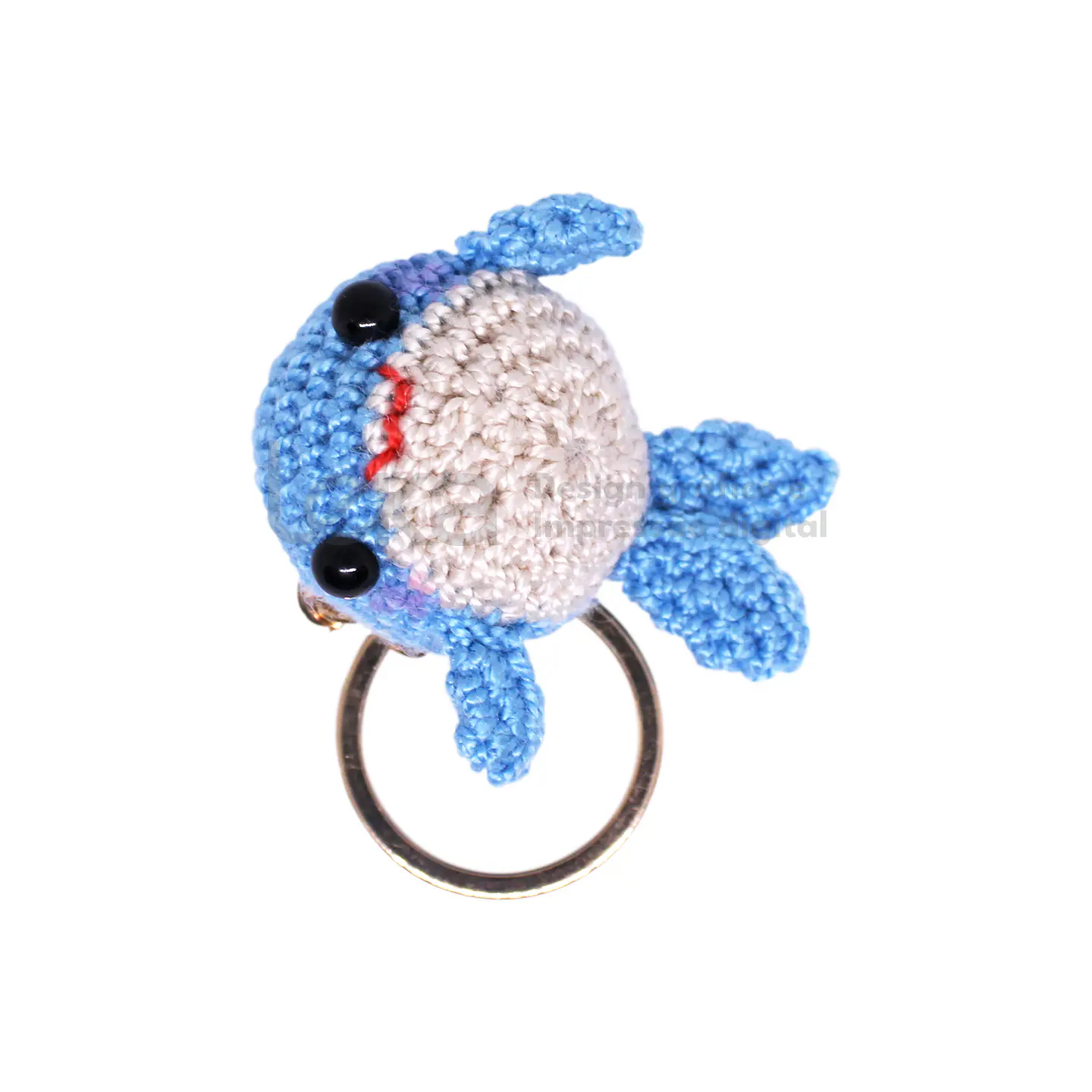 Llavero amigurumi de ballena bebé 4