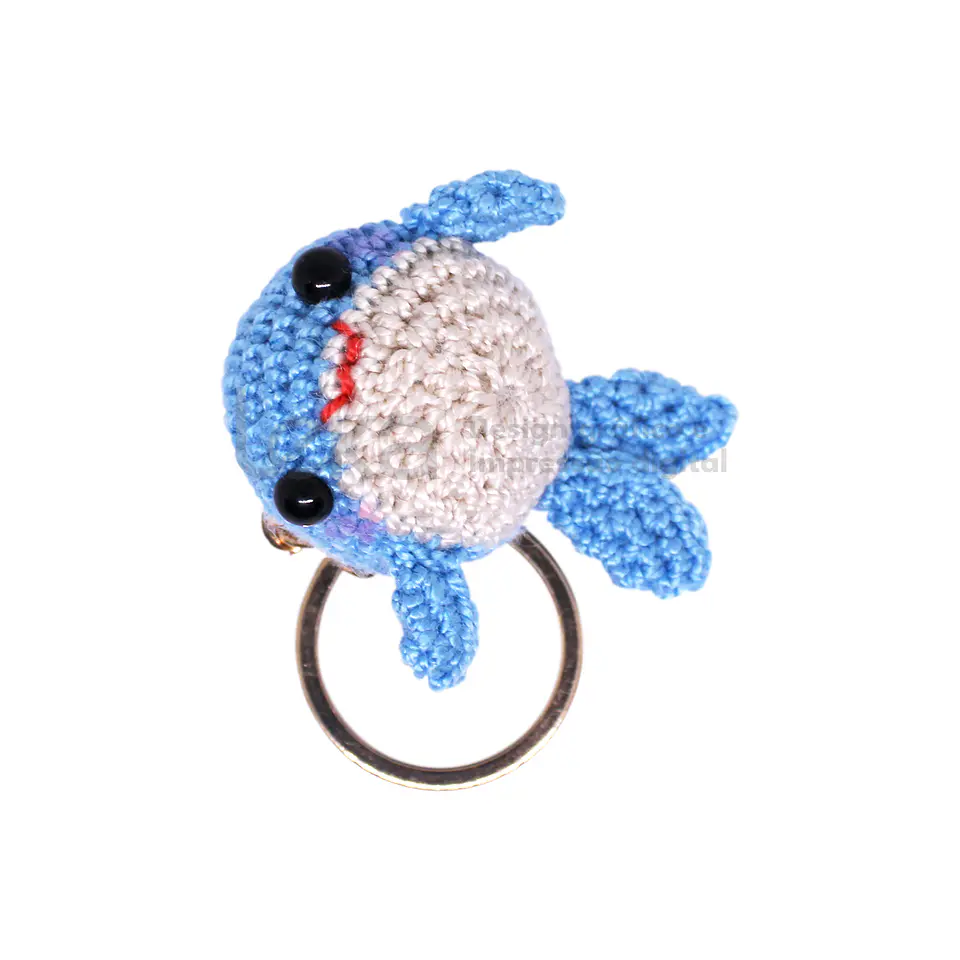 Llavero amigurumi de ballena bebé 4