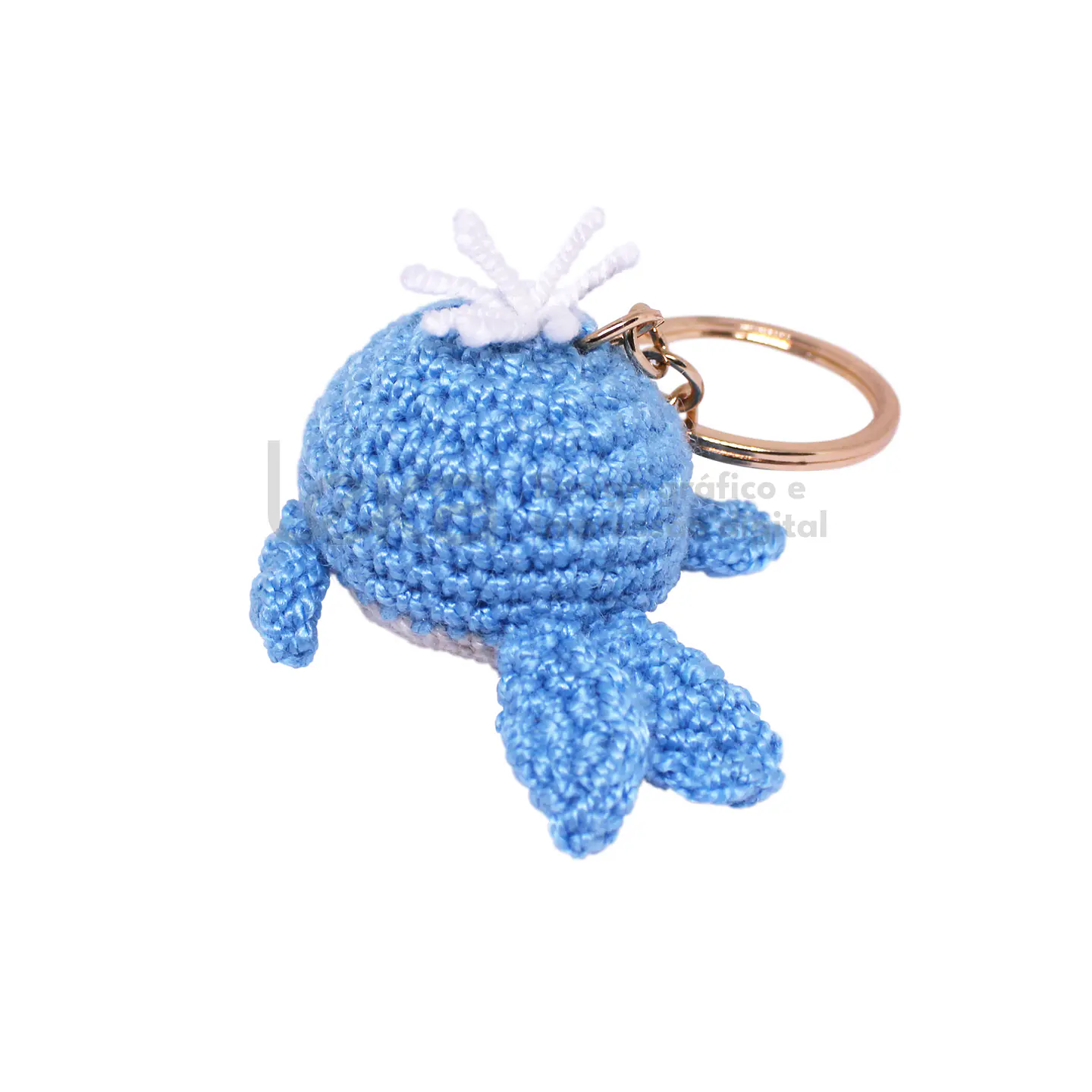 Llavero amigurumi de ballena bebé 5