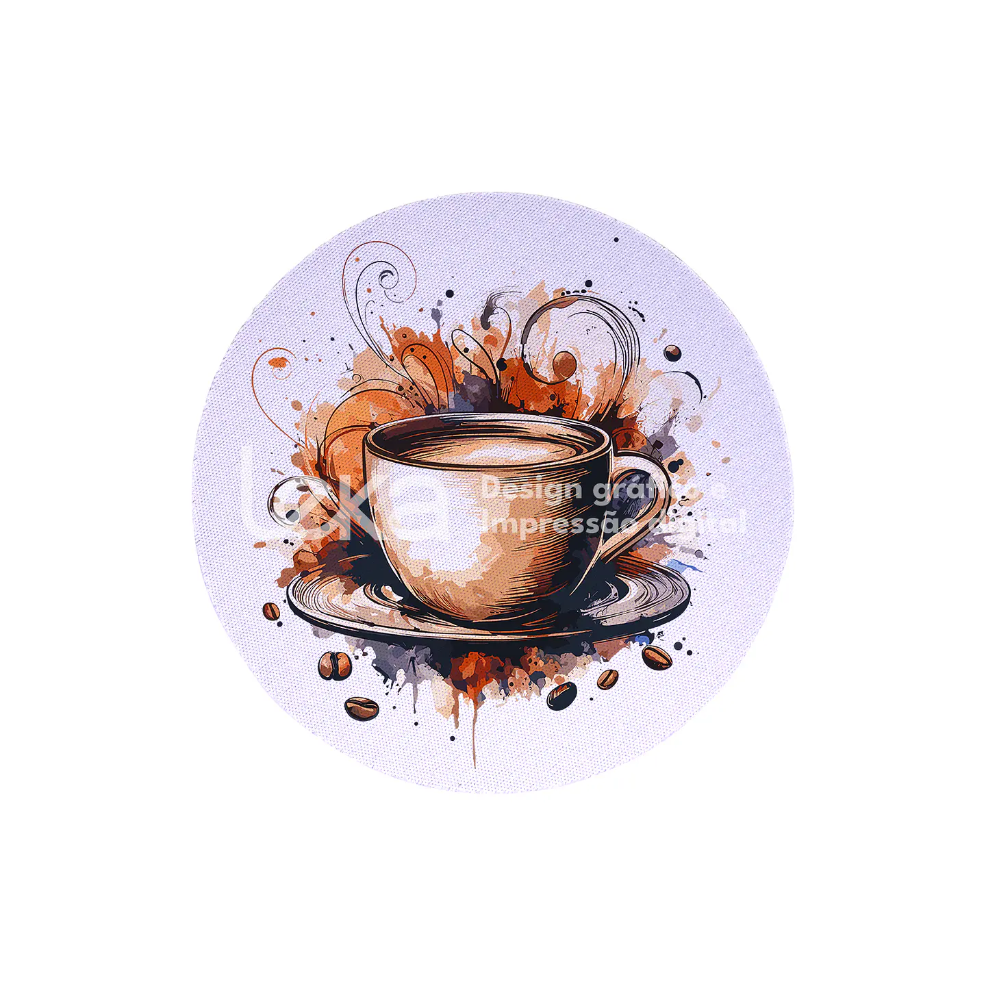 4 posavasos redondos de neopreno, personalizados 1