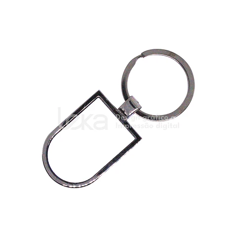Porta-Chaves Escudo Cromado Personalizado