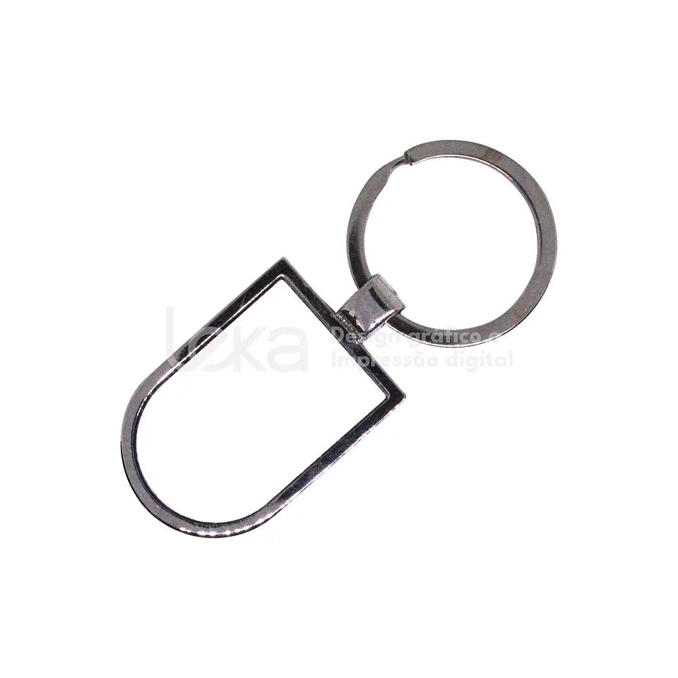 Porta-Chaves Escudo Cromado Personalizado 2