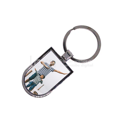 Porta-Chaves Escudo Cromado Personalizado