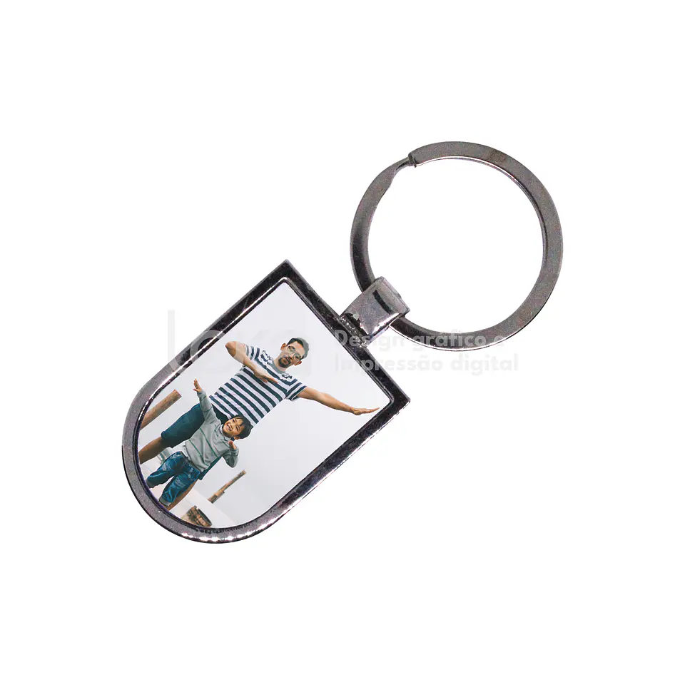Porta-Chaves Escudo Cromado Personalizado 1
