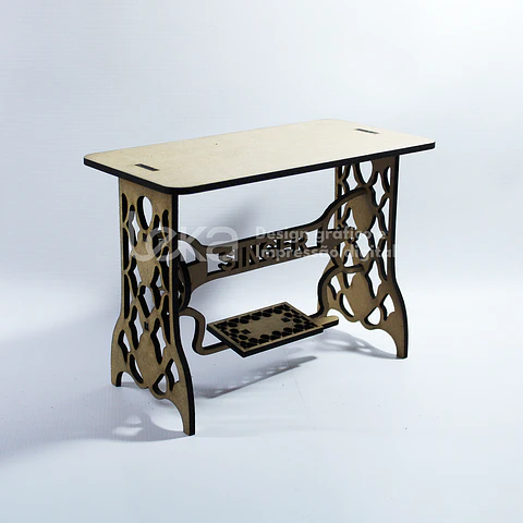 Mini Máquina de Costura Decorativa em MDF 5mm – Para Artesanato