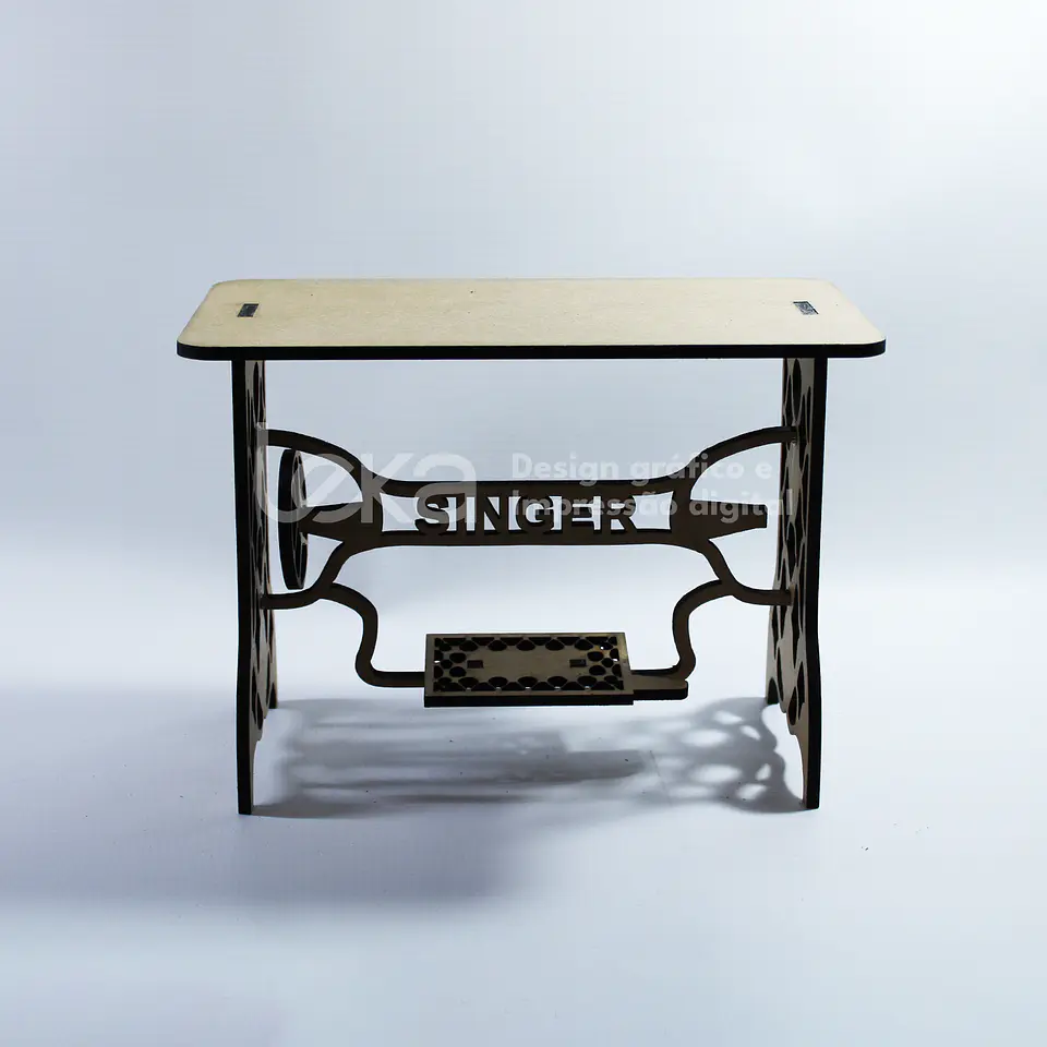 Mini máquina de coser decorativa en MDF de 5 mm – Para artesanías 2