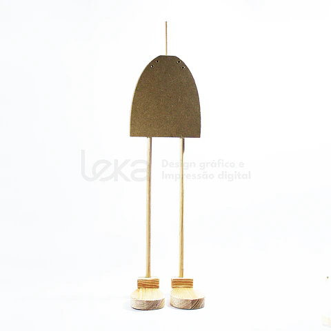 Kit Boneca Grande em MDF 15mm e Madeira de Pinho – Para Bonecas em Tecido