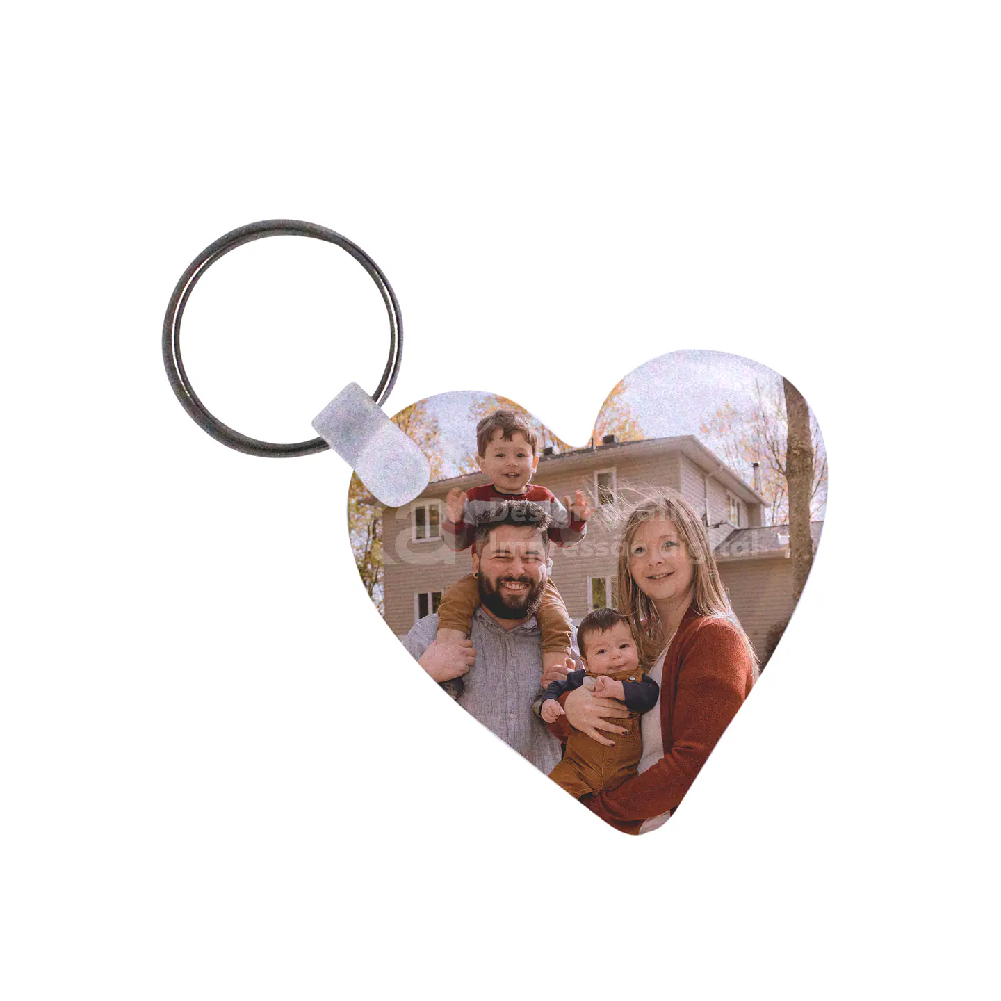 Llavero personalizado de corazón en acrílico 1