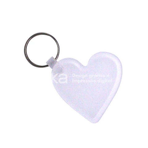 Llavero personalizado de corazón en acrílico