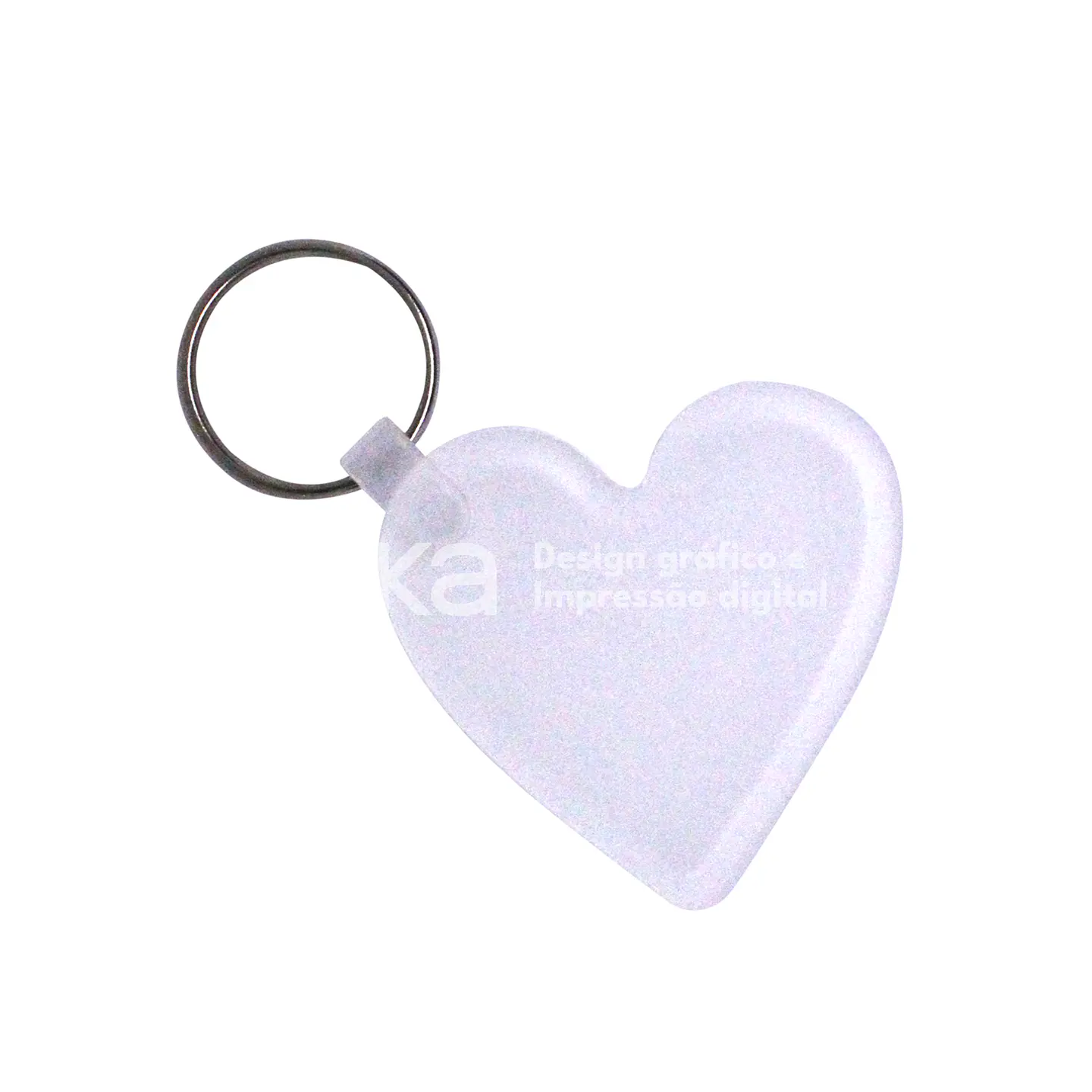 Llavero personalizado de corazón en acrílico 2