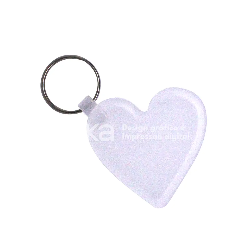 Llavero personalizado de corazón en acrílico 2
