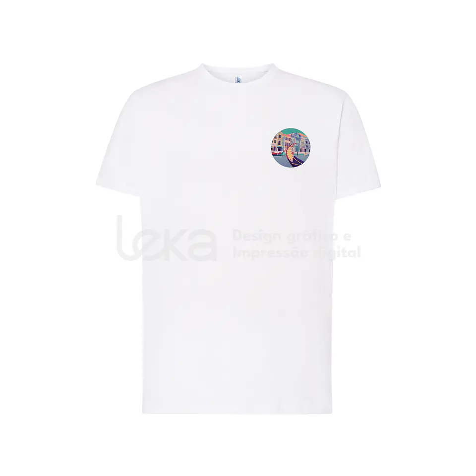 T-shirt Camisola Personalizada 100% Algodão 190 gr– Estampagem em DTF ou Vinil Têxtil 6