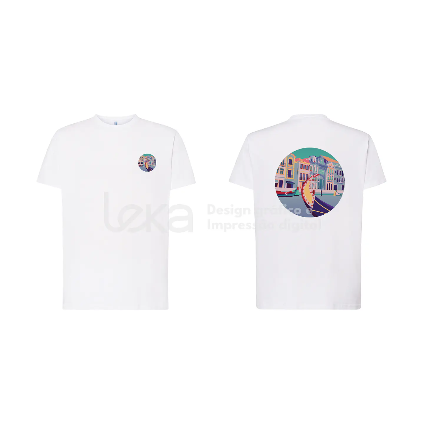 T-shirt Camisola Personalizada 100% Algodão 190 gr– Estampagem em DTF ou Vinil Têxtil 10