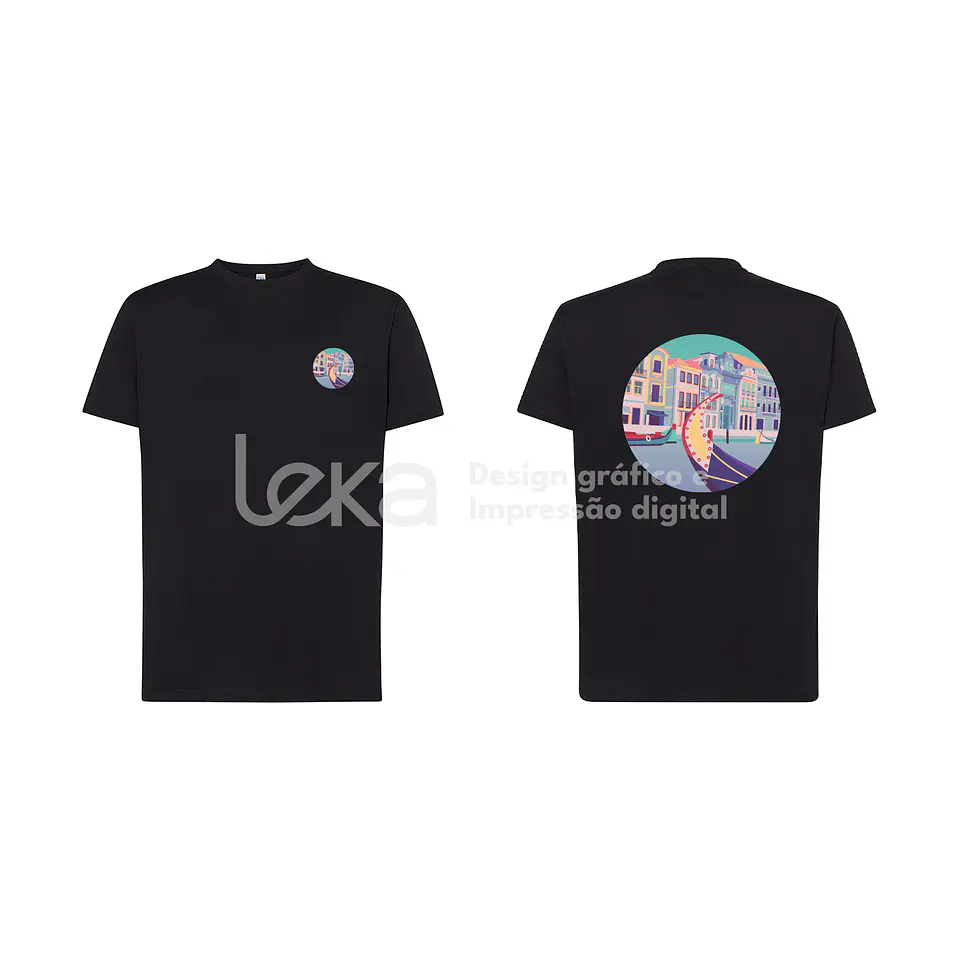 T-shirt Camisola Personalizada 100% Algodão 190 gr– Estampagem em DTF ou Vinil Têxtil 11