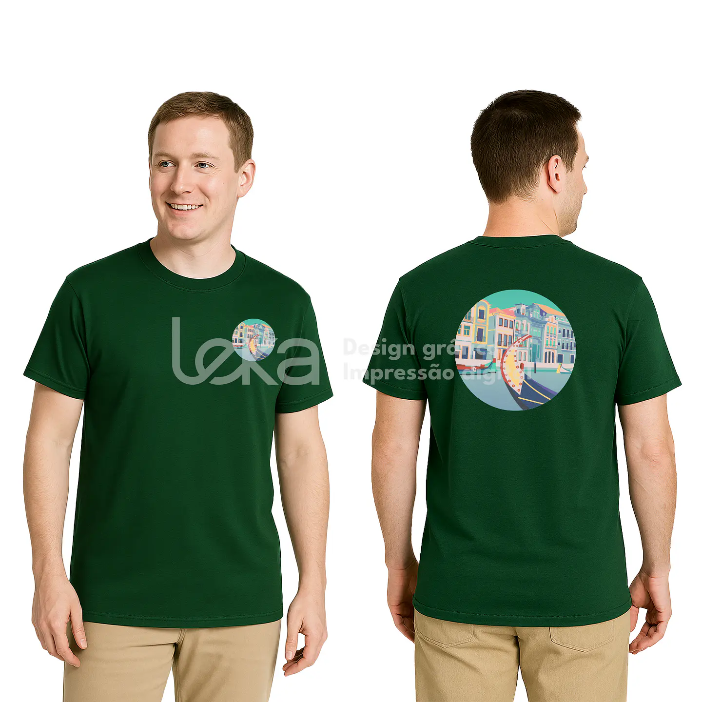 T-shirt Camisola Personalizada 100% Algodão 190 gr– Estampagem em DTF ou Vinil Têxtil 15