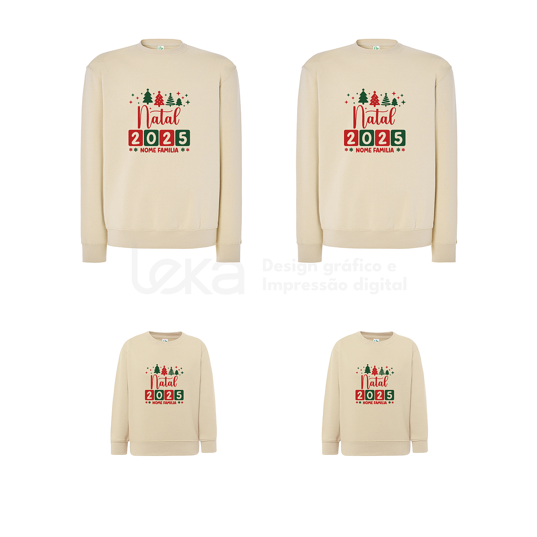 Kit navideño familiar de suéter y sudadera - Personalizado con vuestros nombres 7