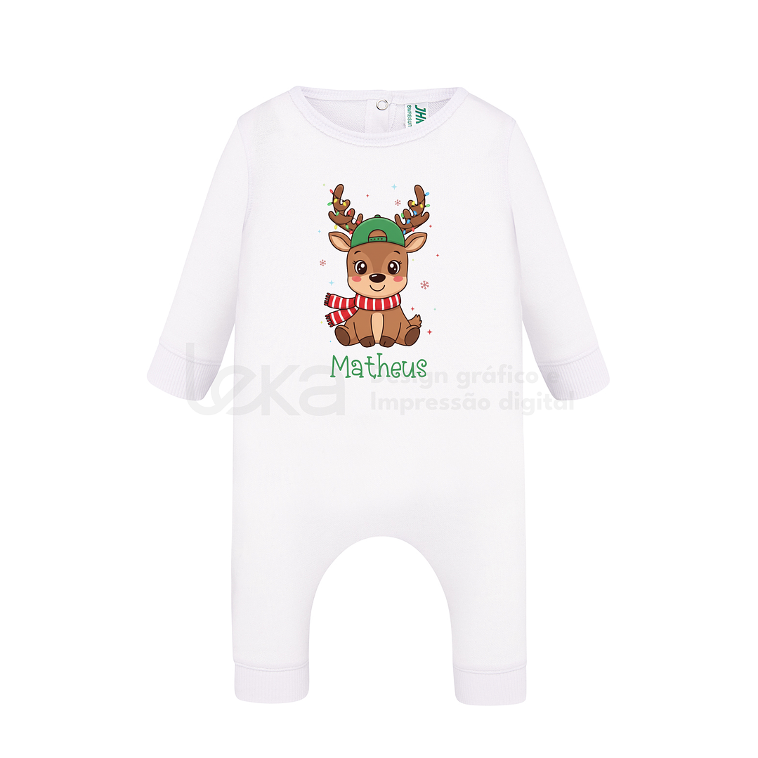 Playsuit ou Body de Natal Personalizável | Presente Perfeito para Bebé 12
