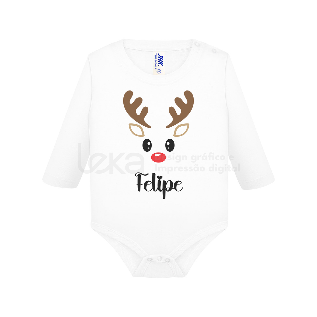 Playsuit ou Body de Natal Personalizável | Presente Perfeito para Bebé 15