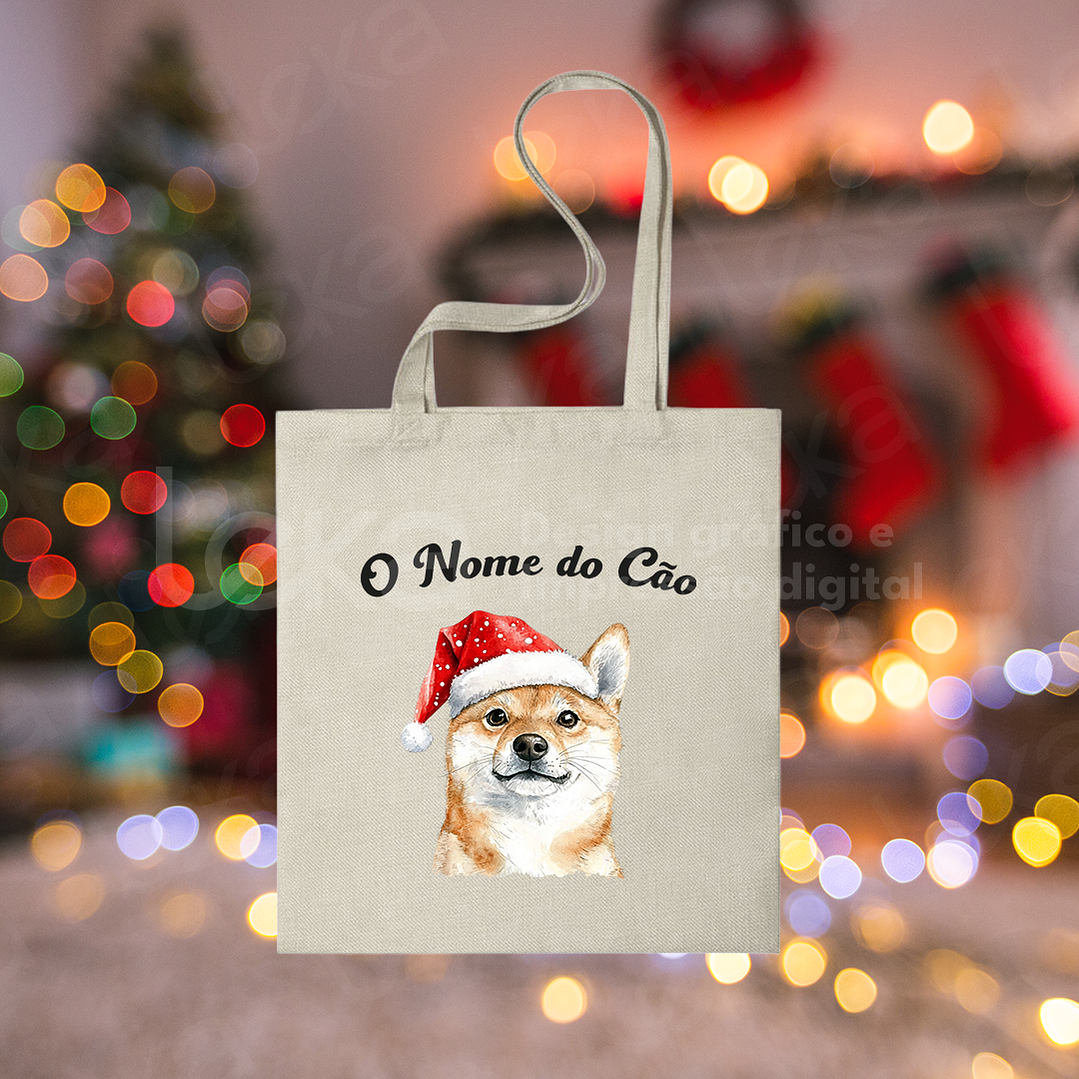 Saco de Natal Personalizado - Ilustração do Seu Cão 53