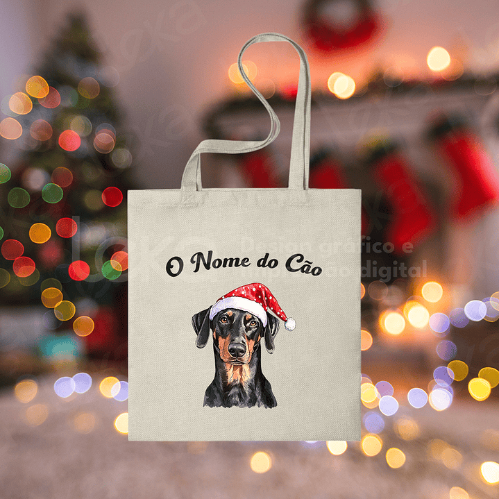 Saco de Natal Personalizado - Ilustração do Seu Cão 10