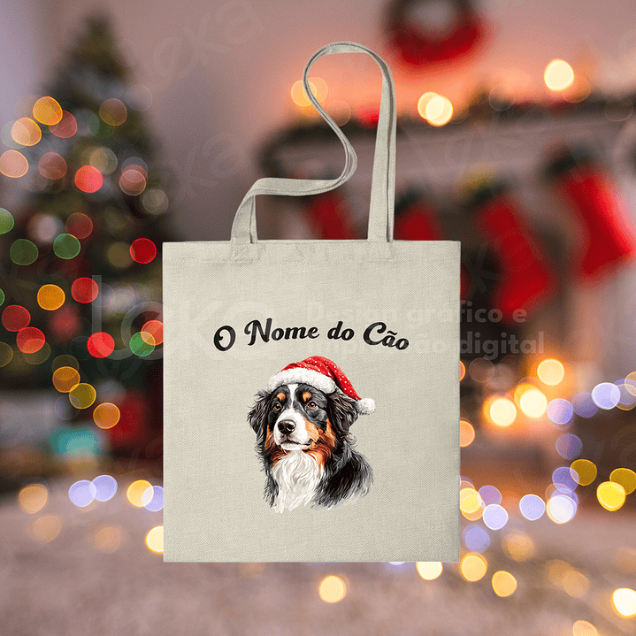 Saco de Natal Personalizado - Ilustração do Seu Cão 14