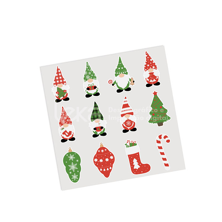 Colección de pegatinas navideñas encantadas 2