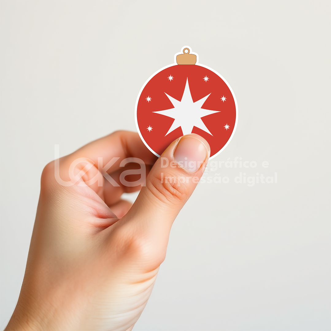 Conjunto Mágico: 12 Autocolantes de Natal (6 cm) 4