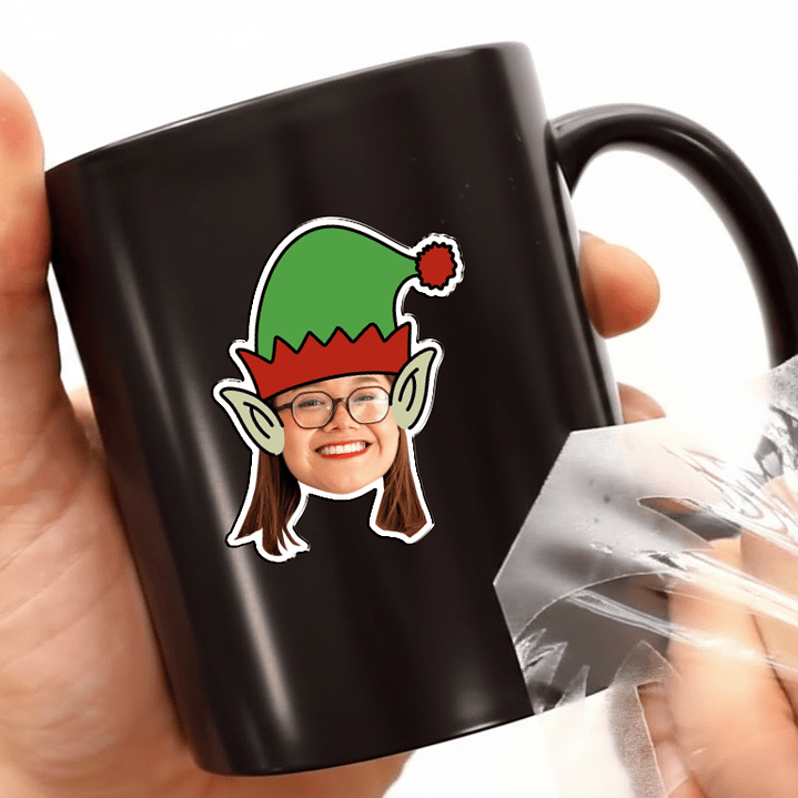 Como Elfos de Natal - Kit de 10 Adesivos para Casais 6 cm 2