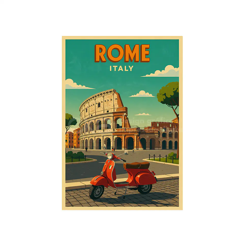Carteles de viajes Ciudades Vintage 18