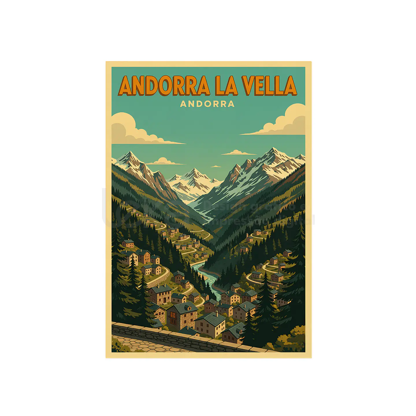 Carteles de viajes Ciudades Vintage 30